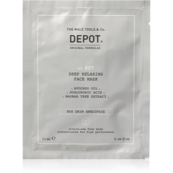 DEPOT 800 SKIN SPECIFICS NO. 807 RELAXING FACE MASK masca calmanta si hidratanta pentru barbati - imagine 2